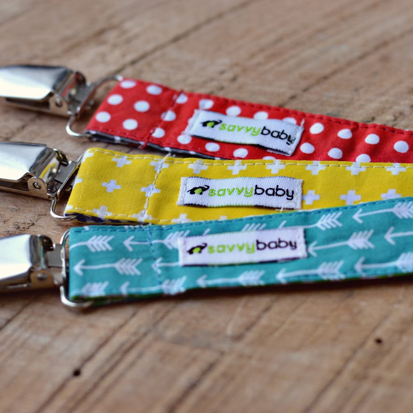 Pacifier Clip Girl, Boy (3 Pack) - Ziggy Baby 2-Sided Design, Unisex